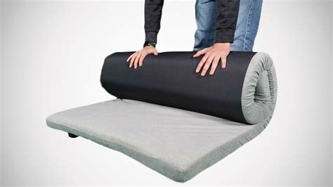 Portable Sleeping Pad Car Travel Mat Roll Up Guest Bed Single Memory Foam Camping Mattress With