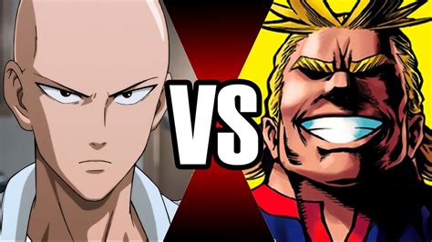 Saitama Vs All Might Batalha Mortal Youtube