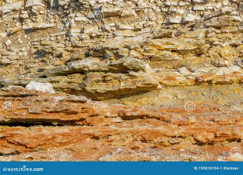 Geological Layers Of Earth Layered Rock Close Up Of Sedimentary Rock