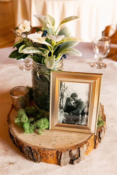 Rustic Table Centerpiece, Barn wedding, Wedding Decor, Wood Slice Cente