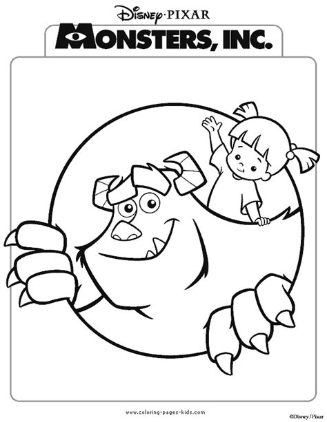 Coloring Pages Monsters Inc Coloring Home