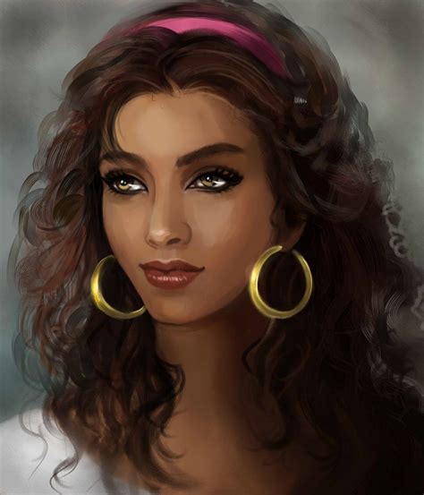 Esmeralda Portrait By Martadewinter On Deviantart Esmeralda Disney