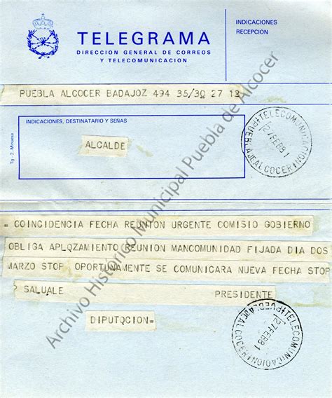 Collection Of Ejemplo De Telegrama Ejemplo De Telegrama Ejemplos De