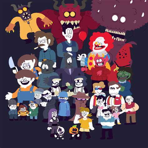 Spooky Month Characters By Creeper6677 On Newgrounds