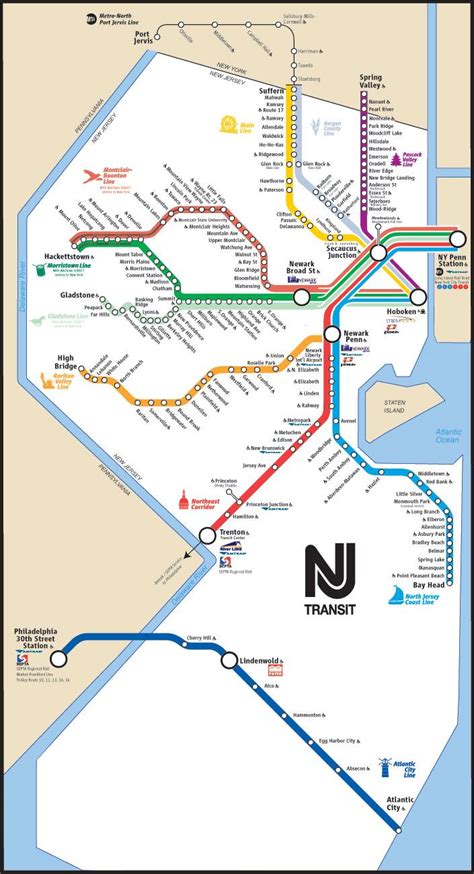Nj Transit Map Tres Important In 2019