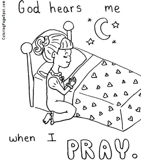 Prayer Coloring Pages To Print At Free Printable