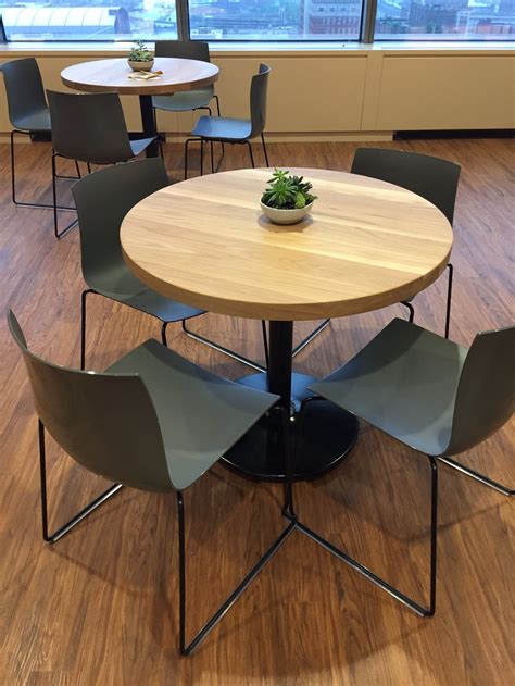 Round Table Crafted By Purposeful Design Cafe Chairs And Tables Round