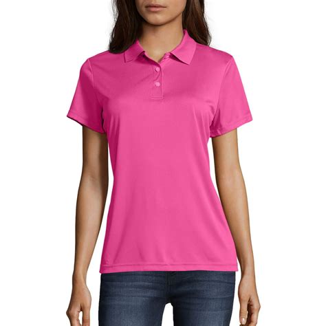 Hanes Hanes Sport Womens Cool Dri Performance Polo 50 Upf