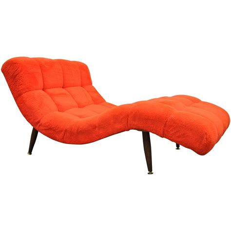 Vintage Mid Century Modern Double Wide Wave Chaise Lounge For Sale At 1stdibs