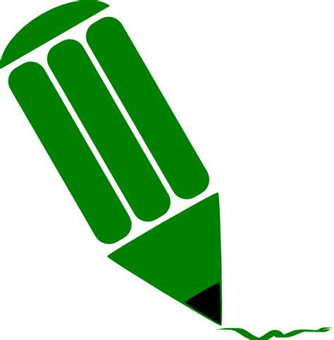 Green Pencil Clip Art At Vector Clip Art
