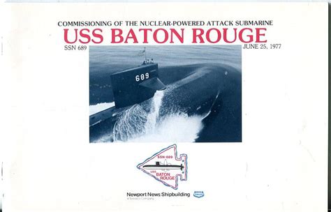 Commissioning Of The Nuclear Powered Attack Submarine Uss Baton Rouge