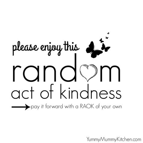 65 Random Acts Of Kindness Ideas Free Printable List