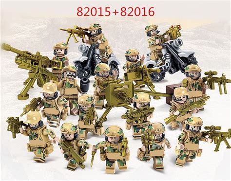 Militär Minifiguren Ww2 Us Army Waffe Neu Fit Lego® Kompatibel Armee