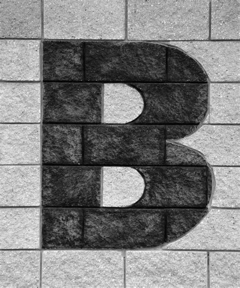 Letter B On Brick Wall Free Stock Photo Public Domain Pictures
