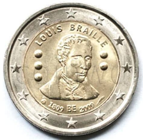 2 Euro Belgium 2009 Louis Braille For Sale Online Ebay