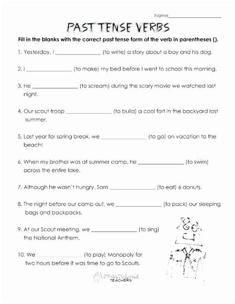 Tenses Worksheets For Grade 6 Tenses Worksheets For Grade 4 Past Tense