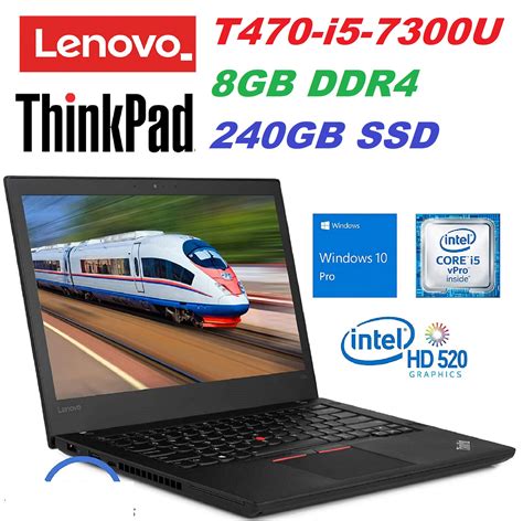 Lenovo Thinkpad T470 Intel Core I5 7300u 7th Gen8gb Ram240gb Ssd14