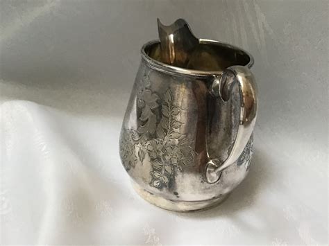 Epns Creamer Jug Milk Jug Small Silver Polished Antique Silver Vintage