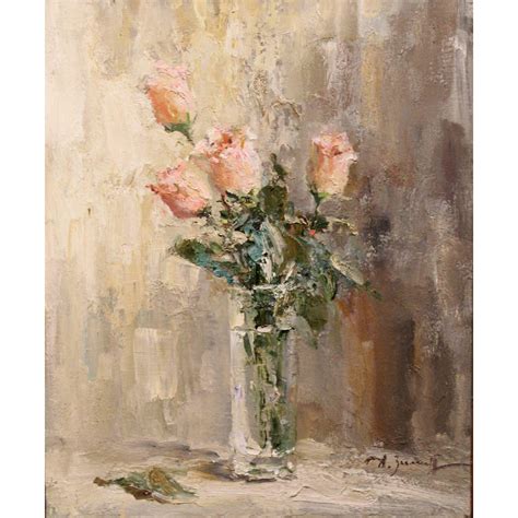 Alexander Sasha Zimin Russian Oil Painting Still Life With Pink From