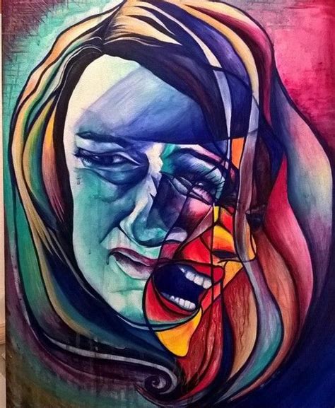 Unconscious Conscious Anger Art Anger Painting Abstract Portrait