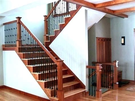 These stair railings are often placed in the entrance way of the house or at decks. Metal Stair Railing Interior Rail Railing Staircase Dining ...