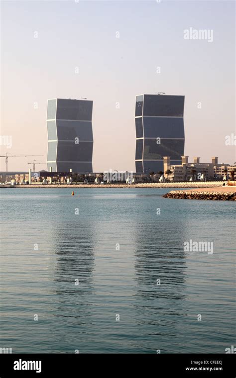 Zig Zag Towers At The West Bay Lagoon In Doha Qatar Stock Photo Alamy