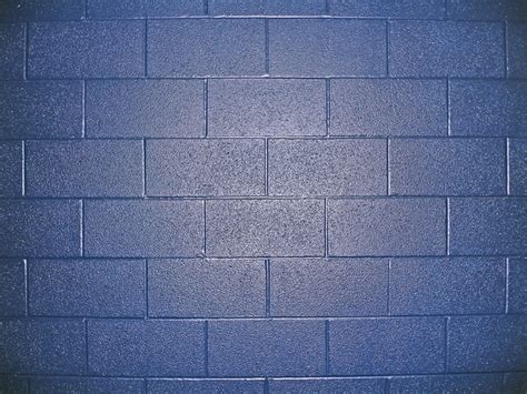 Blue Cinder Blocks A Cinder Block Wall At My Office Paint Flickr