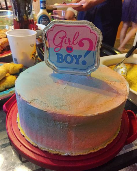 [homemade] gender reveal cake r food