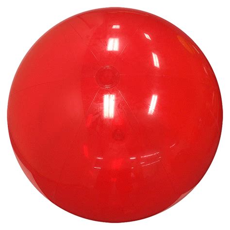 Largest Selection Of Beach Balls 48 Inch Translucent Red Beach Balls