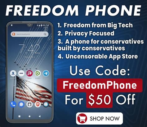 Freedomphone Now A Discount Code For 50 Off Freedom Phone National