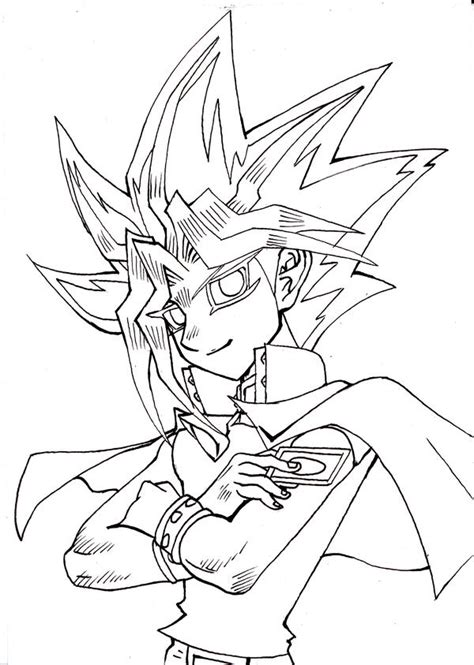 Yu Gi Oh Pharaoh Atem Coloring Page Coloring Pages