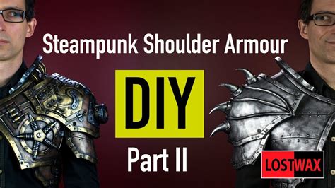 Diy Steampunk Shoulder Armor Part 2 Cosplay Armor Pattern And Tutorial