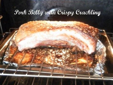 Roasted Pork Belly With Crispy Crackling Skin Recipe Pork Belly Recipes Pork Belly Roasted