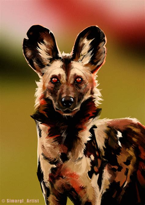 African Wild Dog Art By Me Rfurry