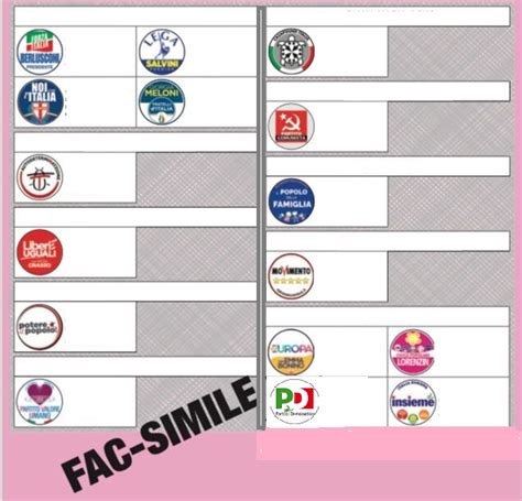 GUIDA AL VOTO La Scheda Rosa Per La Camera Ecco Il Facsimile In