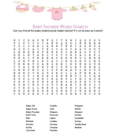 A game of word scramble can include words related to babies, gifts, maternity, and baby items. Printable Baby Shower Game of Scrabble | Rustic Baby ...