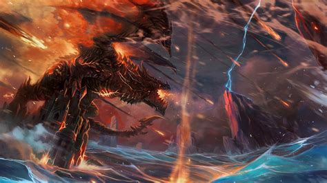 517286 1920x1080 Dragon World Of Warcraft Cataclysm Deathwing Thrall