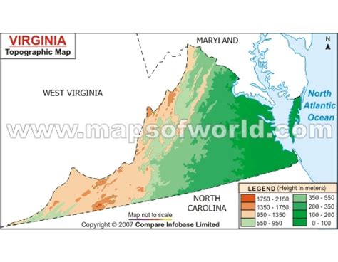 Buy Printed Virginia Topographic Map
