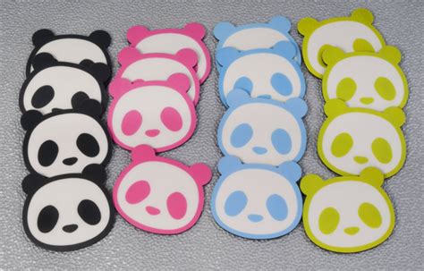 4 Panda Coasters Home Décor Table Decor