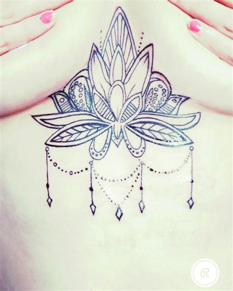 My Sternum Lotus Flower Tattoo Ideias