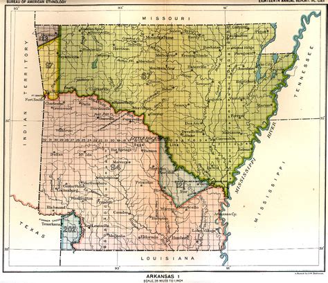 Indian Land Cessions Maps And Treaties In Arkansas Indian