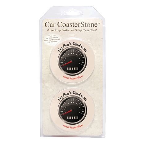 Coasterstone Absorbent Stone Car Coaster 2 Pack 2 58 With Logo