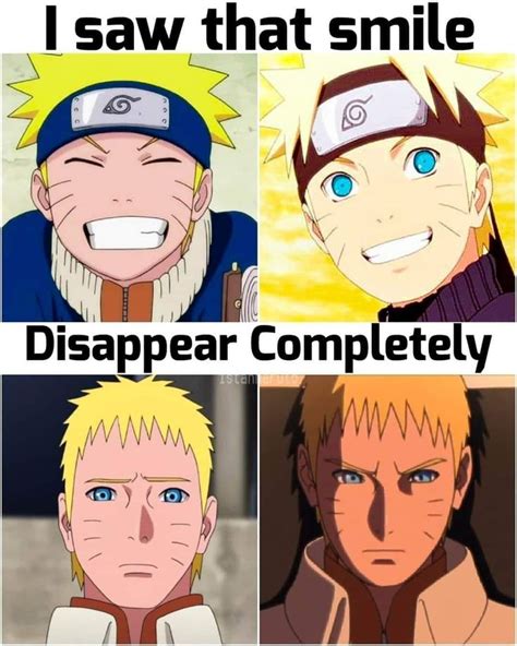 We Saw How Narutos Awesome Smile Disappeared Quickly In Boruto