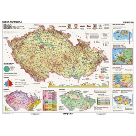 Česká Republika Tematické Mapy Lamino A3 Učebnicemapycz