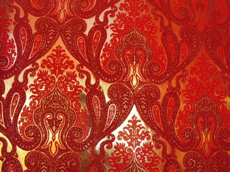 Free Download Morrocan Flocked Velvet Wallpaper Red Burgundy Wflo 9655