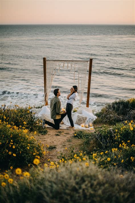 Malibu Beach Proposal Beach Proposal Proposal Pictures Wedding