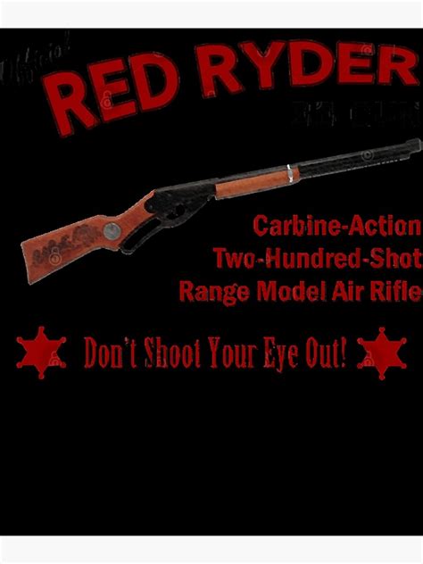 Red Ryder BB Gun Poster For Sale By Iserottas Redbubble