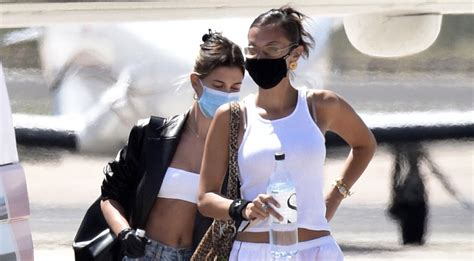 Hailey Bieber Leaves Italy With Bella Hadid After A Photo Shoot Bella