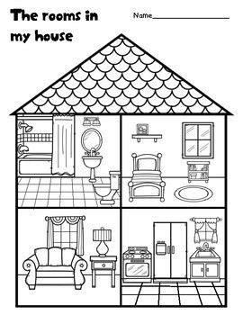 Here you are a cube to cut with the parts of the house. The rooms in my house (With images) | Fun activities, Fun ...