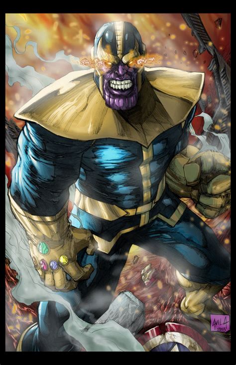 See more ideas about thanos marvel, marvel, avengers. Thanos Colored Print by Javier Avila | Marvel comics art ...